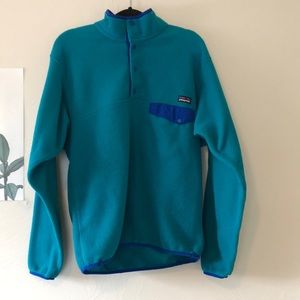 Patagonia teal pullover